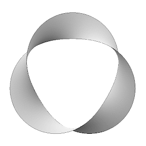 Trefoil Mobius strip