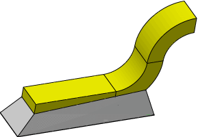 Gull Wing Lead Example 2 for the Surface Evolver