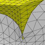 Gull Wing Lead Example 3 for the Surface Evolver